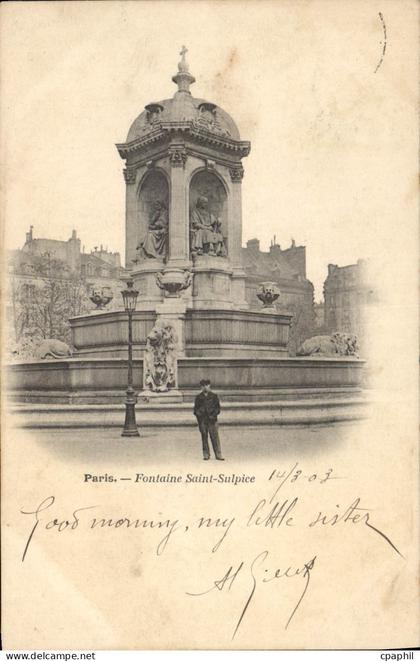 CPA Paris Fontaine Saint Sulpice