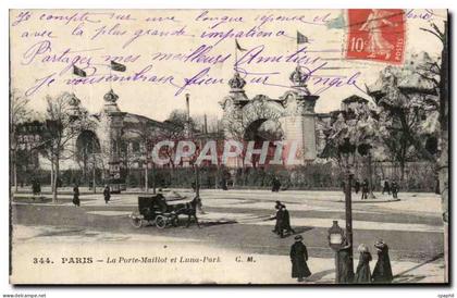 CPA Paris La Porte Maillot et Luna Park