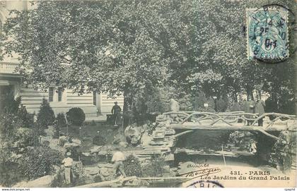 CPA Paris Les Jardins du Grand Palais