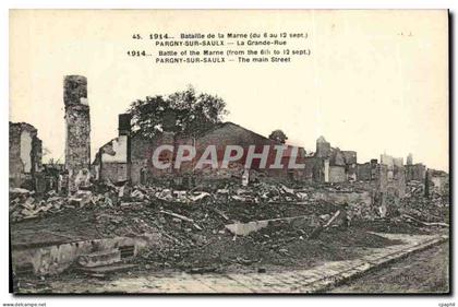 CPA Pargny Sur Saulx La Grande Rue Militaria