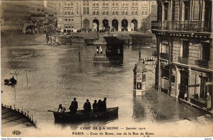 CPA Inondations PARIS 1910 Cour de Rome Rue de Rome (972038)
