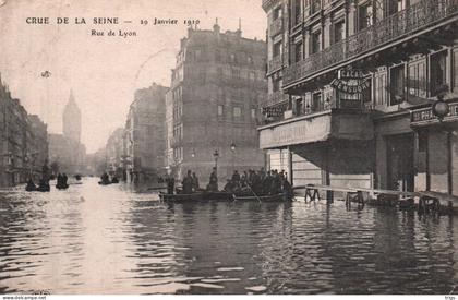 Paris (Crue de la Seine, 29 Janvier 1910) - rue de Lyon