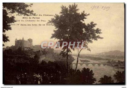 CPA Pau Interieur du Chateau Millin du Perreux Vue du Chateau de Pau