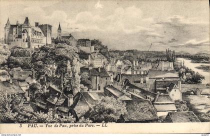 CPA Pau Vue de Pau prise du Parc