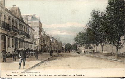 CPA Pauillac Avenue Du Port Sur Les Bords De la Gironde