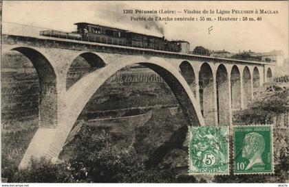 CPA PéLUSSIN Viaduc de la Ligne PéLUSSIN Portée de l'Arche centrale (664394)
