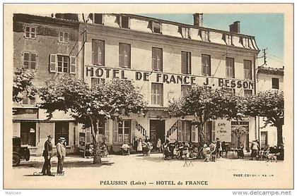 - loire -ref- A544 - pelussin - hotel de france  - carte bon etat -