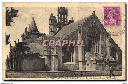 CPA Saint Guenole Penmarch Eglise Saint Nona