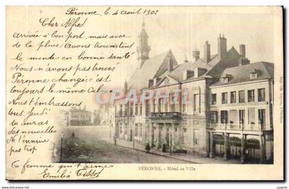 CPA Peronne Hotel de ville