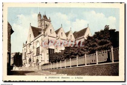 CPA Peronne L Eglise