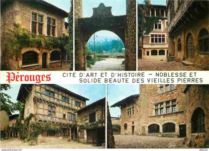 01 - Pérouges - Multivues - Cité Médiévale - Vieilles pierres - CPM - Voir Scans Recto-Verso