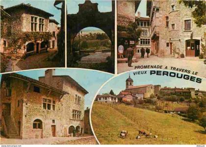 01 - Pérouges - Multivues - Cité Médiévale - Vieilles pierres - CPM - Voir Scans Recto-Verso