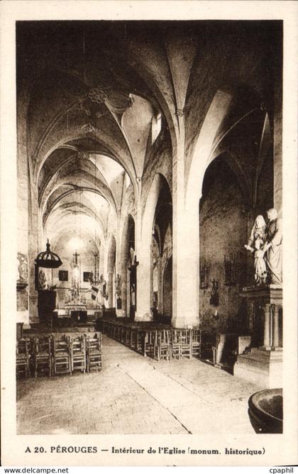 CPA Perouges Interieur de l'Eglise