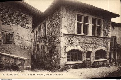 CPA Perouges Maison de Herriot Rue du Tambour