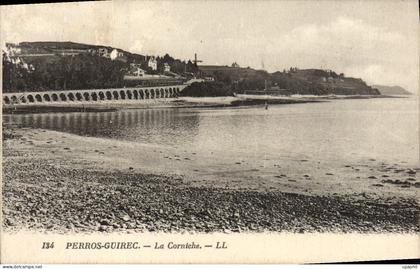 CPA Perros Guirec La Corniche