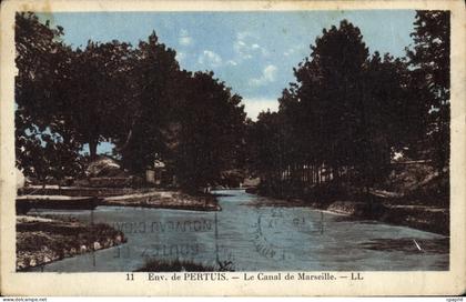 CPA Env de Pertuis le Canal de Marseille