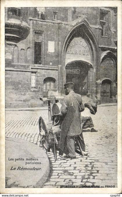 CPA Les petits metiers parisiens Le remouleur Paris TOP