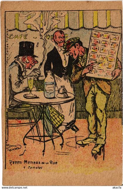 CPA Petits métiers PARIS Camelot Attist signed (1392970)