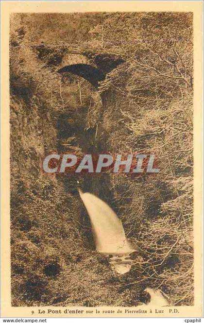 CPA Le Pont d'Enfer sur la route de Pierrefitte a Luz