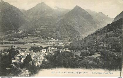 CPA Pierrefitte H Pyr Villeongue et les Pics