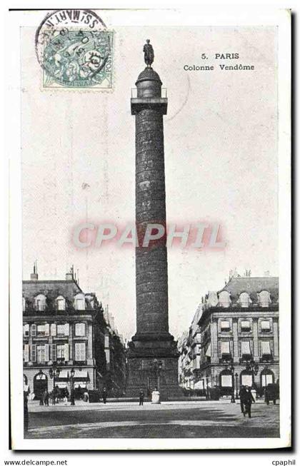 CPA Paris Colonne Vendome