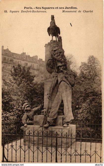 CPA PARIS Ses Squares et ses Jardins. 18. Square Denfert-ROCHEreau (577573)