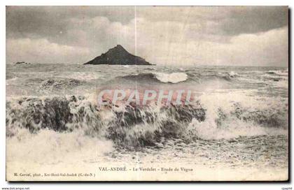 CPA Val Andre Le Verdelet Etude de Vague