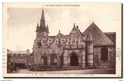 Plestin les Greves CPA L'eglise