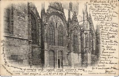 CPA Ploermel Eglise Saint Armel Face laterale nord