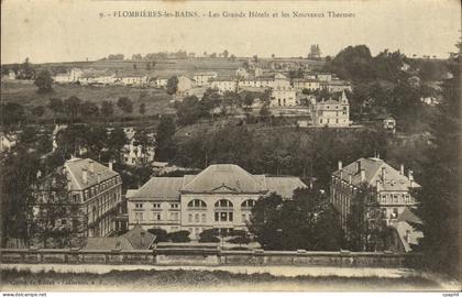 CPA Plombieres Les Bains Les grands hotels et les nouveaux thermes