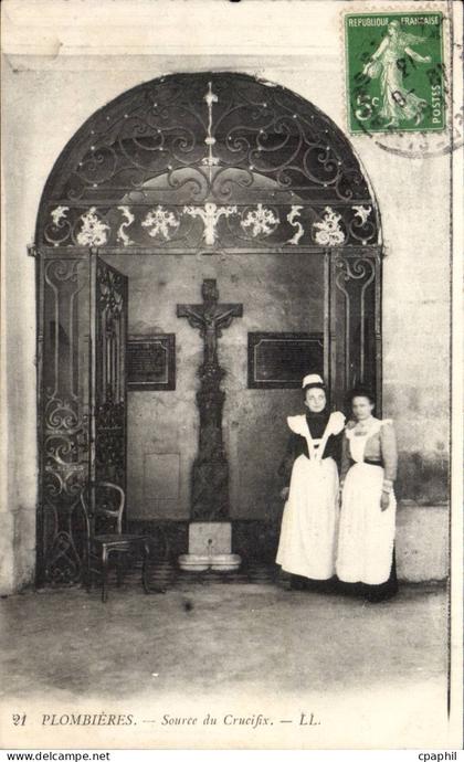 Plombieres CPA Source du Crucifix