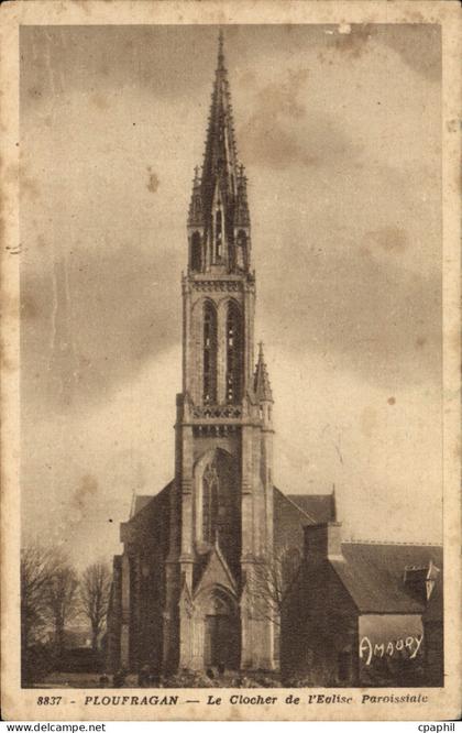 CPA Ploufragan Le Clocher de L'Eglise