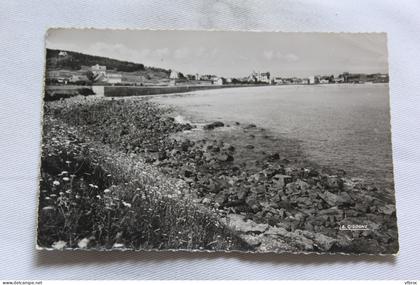 Cpsm, Plougasnou, panorama de la grande plage de Primel Trégastel, Finistère 29