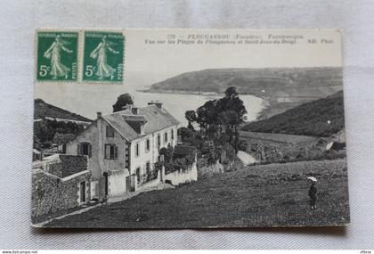 Plougasnou, vue sur les plages de Plougasnou et saint Jean du Doigt, Finistère 29