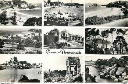 CPM Perros Ploumanac'h Plage de Trestraou le Port Plage de Tregastrignel