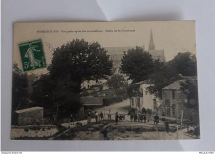 le Poiré-sur -vie   N 2325  Vue prise après les inondations -route de la Genétouze