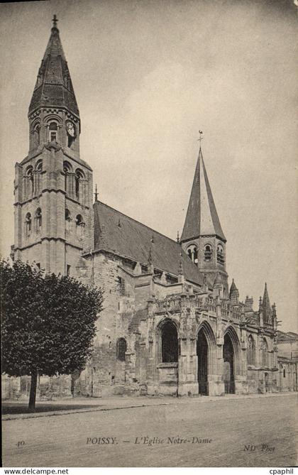 CPA Poissy L'Eglise Notre Dame