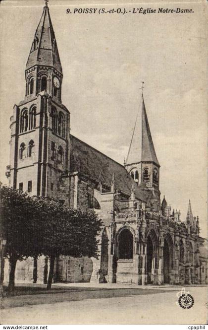 Poissy - Eglise Notre Dame - CPA