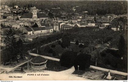 CPA PONS avol d'oiseau (241989)