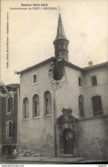 CPA Pont A Mousson Bombardement