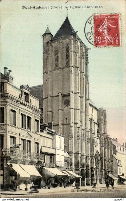 CPA Pont Audemer Eglise Saint Ouen