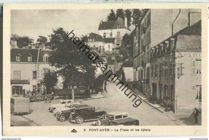 Pont-Aven - La Place et les hotels - Edition Cie des Potomecaniques Strasbourg-Schiltigheim