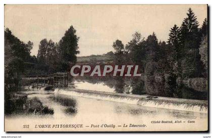 CPA L'Orne Pittoresque Pont d'Ouilly Le Deversoir