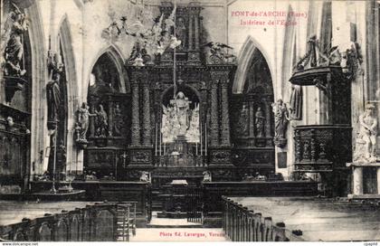 Pont de l'Arche - Interieur de l'Eglise - CPA