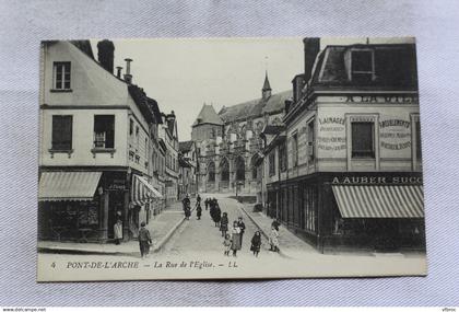 Pont de l'Arche, la rue de l'église, Eure 27