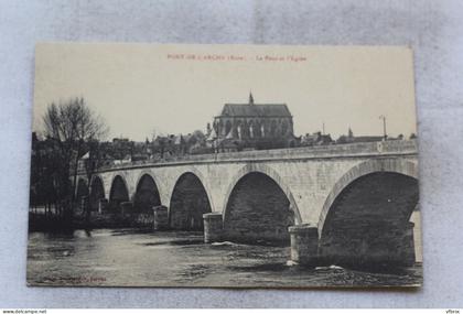 Pont de l'Arche, le pont et l'église, Eure 27