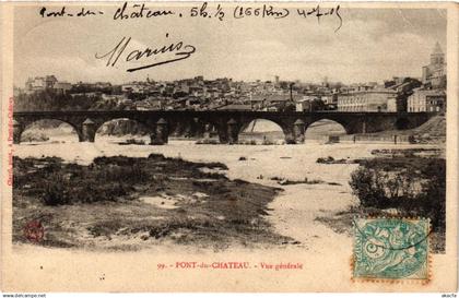 CPA PONT-du-CHATEAU vue générale (409357)