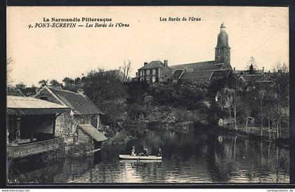 CPA Pont-Ecrepin, Les bords de l'Orne