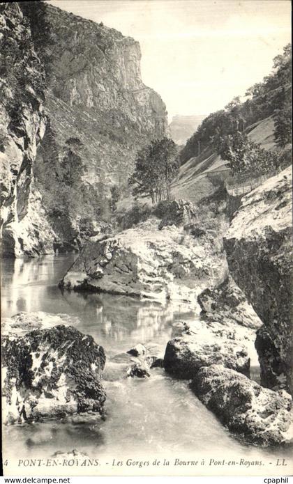CPA Pont En Royans Les Gorges de la Bourne