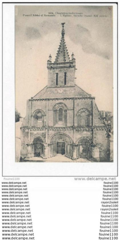 carte de PONT L' ABBE D' ARNOULT   ( recto verso )